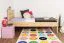 Kinderbett / Jugendbett Kiefer Vollholz massiv natur 70 - Liegefläche 90 x 200 cm (B x L)