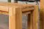 Bank Wooden Nature 133 Eiche massiv - 140 x 33 cm (L x B)