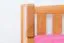 Kinderbett / Juniorbett Kiefer massiv Vollholz Erlefarben 96, inkl. Lattenrost - 90 x 160 cm (B x L)
