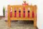 Kinderbett / Juniorbett Kiefer massiv Vollholz Erlefarben 96, inkl. Lattenrost - 90 x 160 cm (B x L)