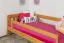 Kinderbett / Juniorbett Kiefer massiv Vollholz Erlefarben 95, inkl. Lattenrost - 90 x 200 cm (B x L)