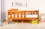 Kinderbett / Juniorbett Kiefer massiv Vollholz Eichefarben 96, inkl. Lattenrost - 90 x 160 cm (B x L)