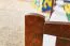 Kinderbett / Juniorbett Kiefer massiv Vollholz Nussfarben 96, inkl. Lattenrost - 90 x 160 cm (B x L)