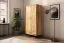 Kleiderschrank mit viel Stauraum Kumeu 60 Wildeiche massiv geölt - Abmessungen: 196 x 97 x 60 cm (H x B x T)
