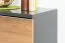 Kommode Vaitele 12, Farbe: Anthrazit Hochglanz / Walnuss - 88 x 106 x 45 cm (H x B x T)