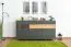 Kommode Vaitele 28, Farbe: Anthrazit Hochglanz / Walnuss - 88 x 167 x 45 cm (H x B x T)