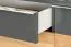 Kommode Vaitele 28, Farbe: Anthrazit Hochglanz / Walnuss - 88 x 167 x 45 cm (H x B x T)