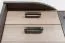 Kommode Sichling 14, Rahmen Links, Farbe: Eiche Braun - Abmessungen: 87 x 80 x 46 cm (H x B x T)