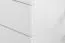 Nachtkommode Sabadell 21, Farbe: Weiß / Weiß Hochglanz - 67 x 45 x 38 cm (H x B x T)