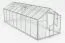 Gewächshaus Chicoree L12, HKP 6 mm, Grundfläche: 12,50 m² - Abmessungen: 570 x 220 cm (L x B)