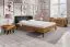 Doppelbett Masterton 01 Wildeiche massiv geölt - Liegefläche: 160 x 200 cm (B x L)