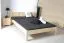 Doppelbett Kiefer Vollholz massiv natur A1, inkl. Lattenrost - Abmessung 160 x 200 cm