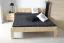 Doppelbett Kiefer Vollholz massiv natur A1, inkl. Lattenrost - Abmessung 160 x 200 cm