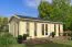 Gartenhaus aus nordischen Fichtenholz, inkl. Fußboden, Grundfläche: 32 m², 70 mm Blockbohlenhaus, Fenster und Tür aus Isolierglas, Satteldach, Außenmaße: 400 x 800 cm