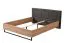 Modernes Schlafzimmer Komplett - Set B Crina, 6-teilig, ein Kleiderschrank, ein Doppelbett, zwei Nachtkommoden, eine Kommode und ein Spiegel, ABS-Kantenschutz