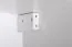 Wohnwand mit drei Vitrinen Kongsvinger 113, Farbe: Eiche Wotan / Weiß Hochglanz - Abmessungen: 150 x 330 x 40 cm (H x B x T), mit LED-Beleuchtung