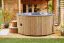 Hot Tub deluxe Banera mit integriertem Holzofen - Durchmesser: 200 cm, inkl. LED-Beleuchtung & Sprudelsystem