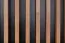 Vitrine Trevalli 2, Farbe: Eiche / Schwarz - Abmessungen: 194 x 60 x 40 cm (H x B x T)