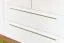 Drehtürenschrank / Kleiderschrank mit LED-Rahmen Siumu 27, Farbe: Weiß / Weiß Hochglanz - 226 x 142 x 60 cm (H x B x T)