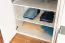 Drehtürenschrank / Kleiderschrank mit LED-Rahmen Siumu 26, Farbe: Weiß / Weiß Hochglanz - 226 x 322 x 60 cm (H x B x T)