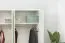 Drehtürenschrank / Kleiderschrank mit LED-Rahmen Siumu 25, Farbe: Weiß / Weiß Hochglanz - 226 x 277 x 60 cm (H x B x T)