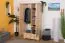 Kleiderschrank Massivholz natur 013 - Abmessung 190 x 80 x 60 cm (H x B x T)