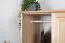 Kleiderschrank Massivholz natur 014 - Abmessung 190 x 80 x 60 cm (H x B x T)