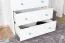Kommode Kiefer massiv Vollholz weiß blau lackiert 006 - Abmessung 78 x 80 x 47 cm (H x B x T)