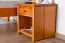 Nachtkommode Kiefer massiv Vollholz Eichefarben Junco 127 - Abmessung: 43 x 40 x 35 cm (H x B x T)