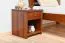 Nachtkommode Kiefer massiv Vollholz Nussfarben Junco 127 - Abmessung: 43 x 40 x 35 cm (H x B x T)