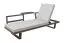 Outdoor Multifunktionssofas New York, Farbe: anthrazit / hellgrau, 2100 x 730 x 705 mm, auch als Gartenliege- 2 Sitzer Loungesofa mit Ablagefläche nutzbar