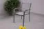 Stapelbarer Gartensessel Phoenix aus pulverbeschichtetem Aluminium - Farbe: anthrazit, Bespannung: dunkelgrau, 605 x 565 x 850 mm, mit Armlehne