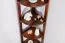 Regal / Eckregal Kiefer massiv Vollholz Nussfarben Junco 59 - Abmessungen: 200 x 42 x 30 cm (H x B x T)