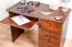 Schreibtisch Kiefer massiv Vollholz Nussfarben Junco 191 - Abmessungen: 75 x 100 x 55 cm (H x B x T)