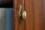 Drehtürenschrank / Kleiderschrank Sentis 25, Farbe: Dunkelbraun - 211 x 208 x 62 cm (H x B x T)