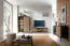 Wohnzimmer - Set A Chelmsford, 3-teilig, Farbe: Schwarz / Eiche