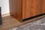 Schrank Mojokerto 21, Farbe: Walnuss / Schwarz - Abmessungen: 194 x 60 x 39 cm (H x B x T)