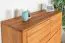 Kommode / Sideboard Jussara 01, Farbe: Bernstein, Eiche teilmassiv – 150 x 124 x 42 cm (H x B x T)