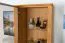 Vitrine Jussara 03, Farbe: Natur, Eiche teilmassiv – 201 x 69 x 42 cm (H x B x T)