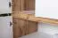 Jugendzimmer - Drehtürenschrank / Kleiderschrank Alard 01, Farbe: Eiche / Weiß - Abmessungen: 195 x 80 x 52 cm (H x B x T)
