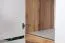 Jugendzimmer - Drehtürenschrank / Kleiderschrank Alard 01, Farbe: Eiche / Weiß - Abmessungen: 195 x 80 x 52 cm (H x B x T)