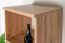 Jugendzimmer - Regal Alard 03, Farbe: Eiche / Weiß - Abmessungen: 195 x 45 x 40 cm (H x B x T)