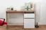 Jugendzimmer - Schreibtisch Alard 07, Farbe: Eiche / Weiß - Abmessungen: 80 x 120 x 52 cm (H x B x T)