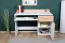 Jugendzimmer - Schreibtisch Dennis 10, Farbe: Esche / Weiß - Abmessungen: 87 x 120 x 55 cm (H x B x T)