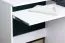 Jugendzimmer - Schreibtisch Dennis 10, Farbe: Esche / Weiß - Abmessungen: 87 x 120 x 55 cm (H x B x T)