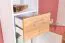 Jugendzimmer - Schrank Dennis 03, Farbe: Esche / Weiß - Abmessungen: 188 x 35 x 40 cm (H x B x T)