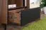 Regal Mairenke 10, Farbe: Walnuss / Schwarz matt - Abmessungen: 191 x 59 x 40 cm (H x B x T)