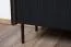 Kommode Mairenke 04, Farbe: Walnuss / Schwarz matt - Abmessungen: 140 x 88 x 40 cm (H x B x T)