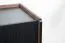 Kommode Mairenke 06, Farbe: Walnuss / Schwarz matt - Abmessungen: 79 x 200 x 40 cm (H x B x T)