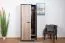 Drehtürenschrank / Kleiderschrank Sichling 01, Rahmen Links, Farbe: Eiche Braun - Abmessungen: 193 x 80 x 58 cm (H x B x T)